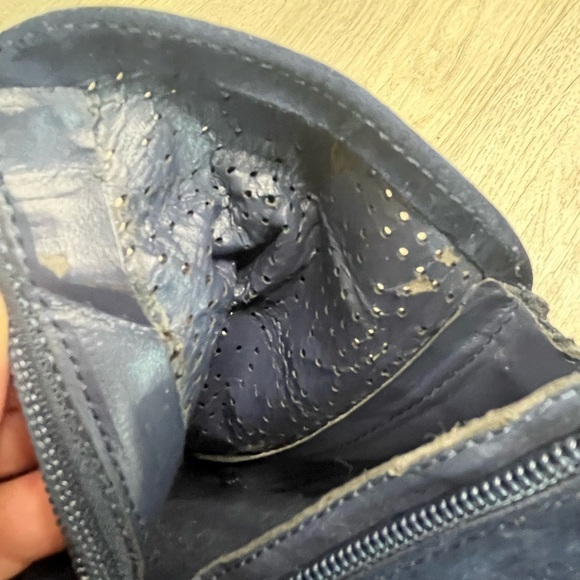 Carlos Santana Hacey Navy Blue Ankle Boots Side Zip Women’s Sz 7 M 3.5 Inch Heel - Picture 8 of 12